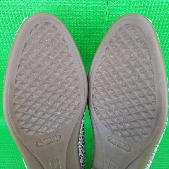 ✅Aerosoles Sherbet Faux Snake-Skin Ballet Flats Women's 9M Slip On Shoes - Picture 9 of 16